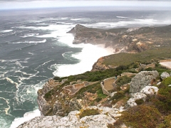 Vi kör längs kusten mot Cape Point.